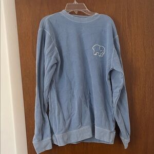 Ivory Ella Blue Crewneck Sweater